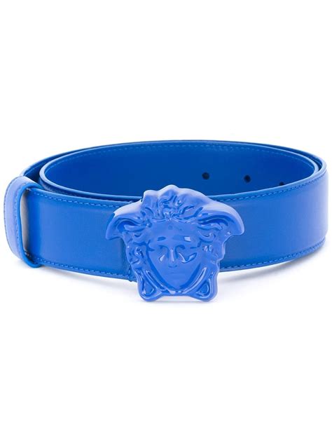 baby blue versace belt|light blue Versace belt.